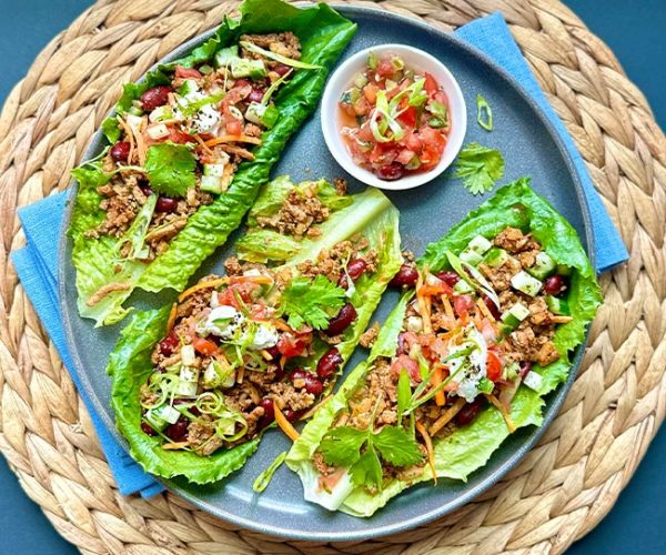 Chicken Tacos in Lettuce Cups
